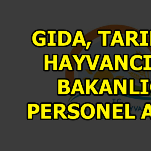 Bakan Faruk Çelik, personel alımı müjdesini verdi