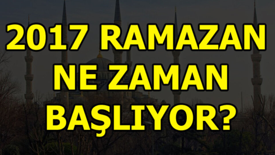 Ramazan için geri sayım