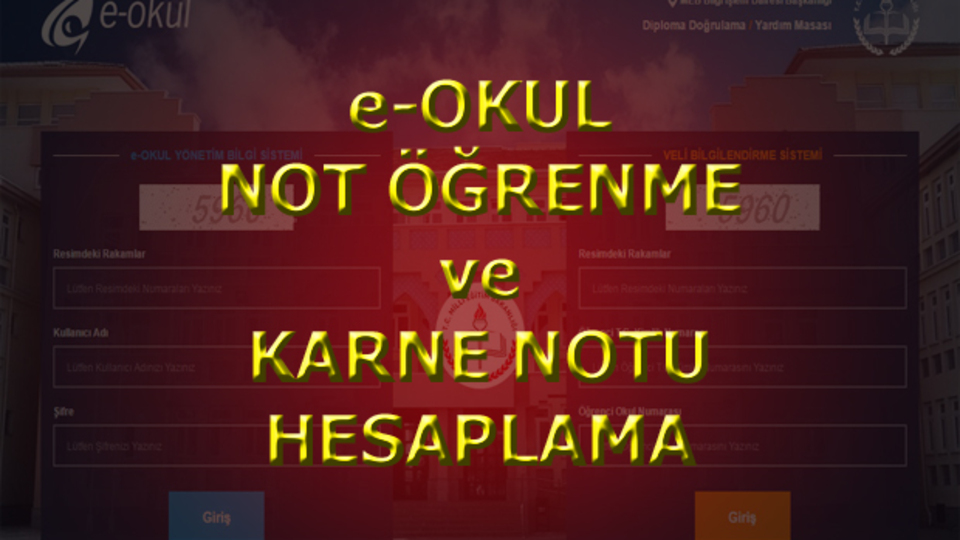 e-Okul not öğrenme nasıl yapılır?