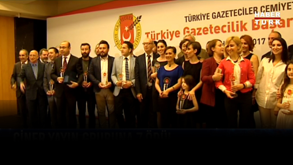 Türkiye Gazeteciler Cemiyeti'nden Ciner Yayın Grubu'na 7 ödül