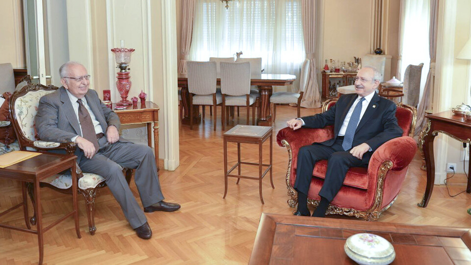 Kılıçdaroğlu, Hüsamettin Cindoruk'u ziyaret etti