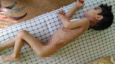 Minik Hüseyin artık çok yorgun!