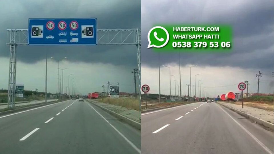 Hız tuzağı! Aynı yolda art arda iki ayrı hız limiti