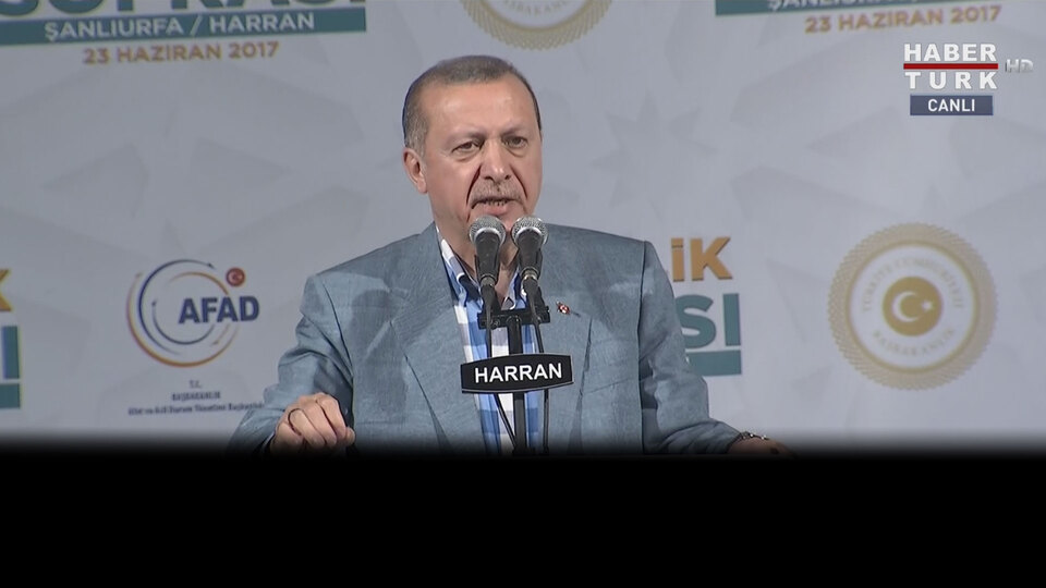 Erdoğan: Fırat Kalkanı'nda ne yaptıysak aynını yapacağız
