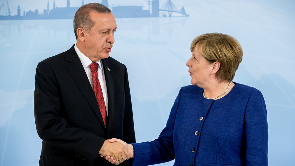Cumhurbaşkanı Erdoğan ile Merkel görüştü