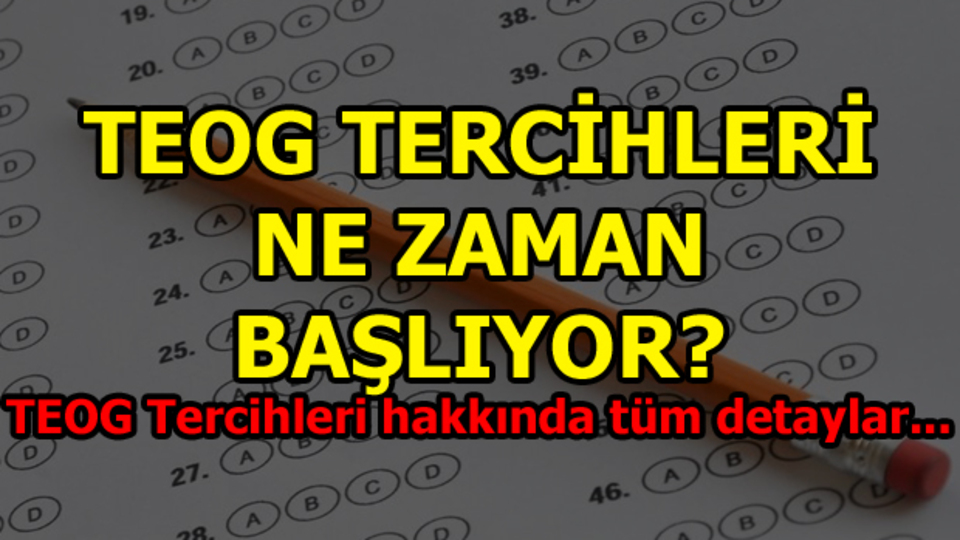 TEOG tercihlerine sayılı günler kaldı