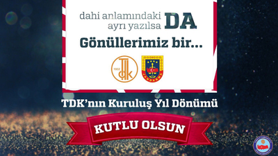 Jandarma Genel Komutanlığı'ndan TDK'ya esprili kutlama