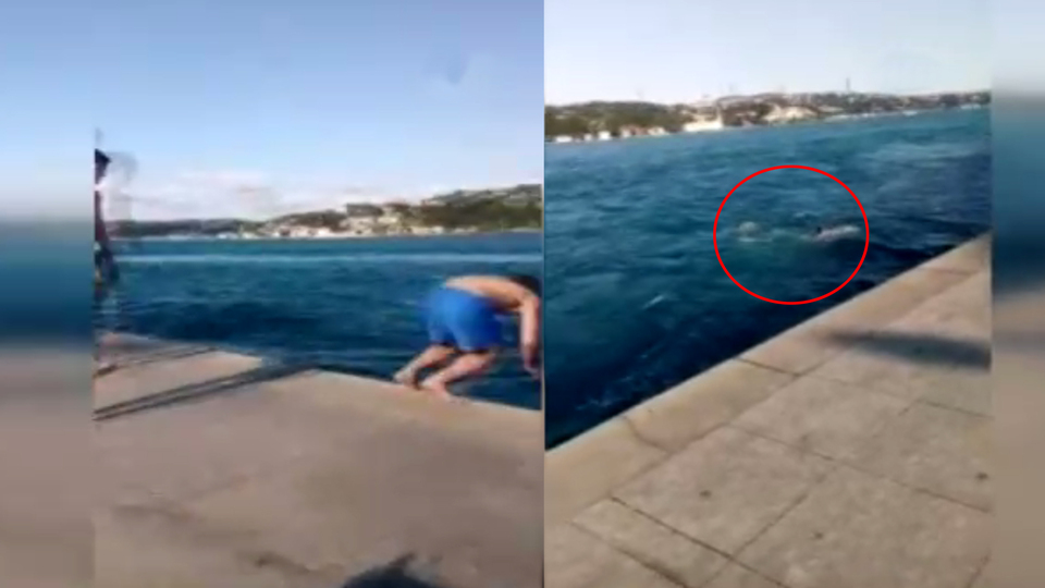 Akıntıya kapılan genç iki gündür aranıyor! O anlar kamerada