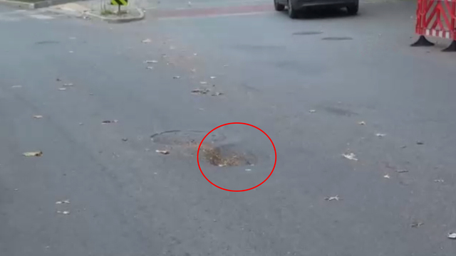 Beşiktaş'ta yol çöktü, bölge trafiğe kapatıldı
