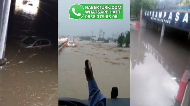 Haberturk.com okurlarının kamerasından İstanbul'daki sel