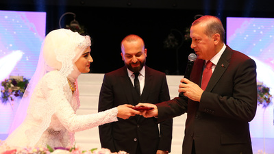 Cumhurbaşkanı Erdoğan nikah şahidi oldu