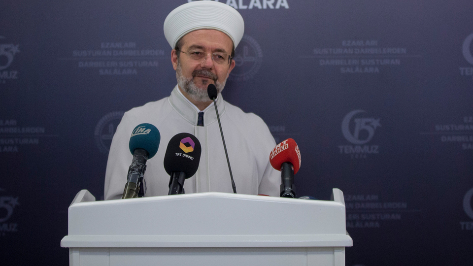 Görmez, FETÖ raporunu açıkladı: Camiyi istismar ettiler, kürsüyü kirlettiler