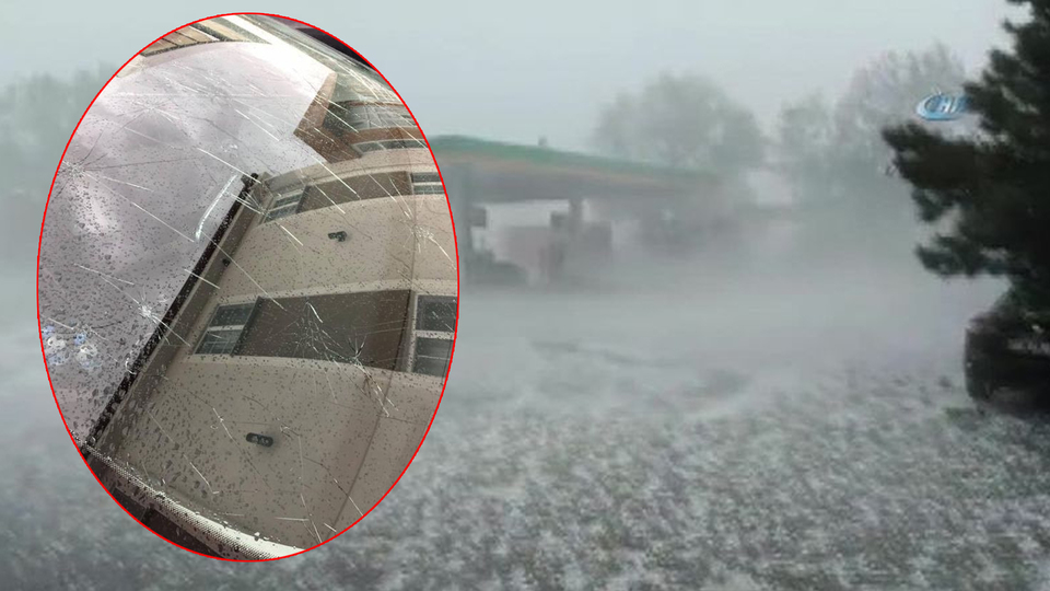 Neye uğradıklarını şaşırdılar! Araçların camları kırıldı