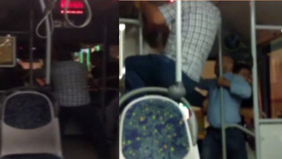 Tekme tokat saldırdı! O anlar kamerada