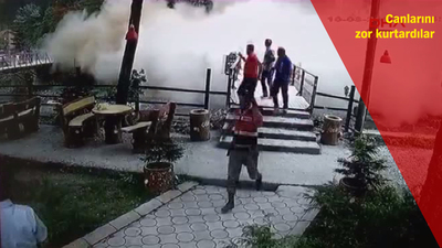 Bir anda ortalık toz duman oldu!