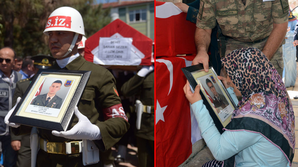 Batman şehitleri Sezer ve Kepekci son yolculuklarına uğurlandı