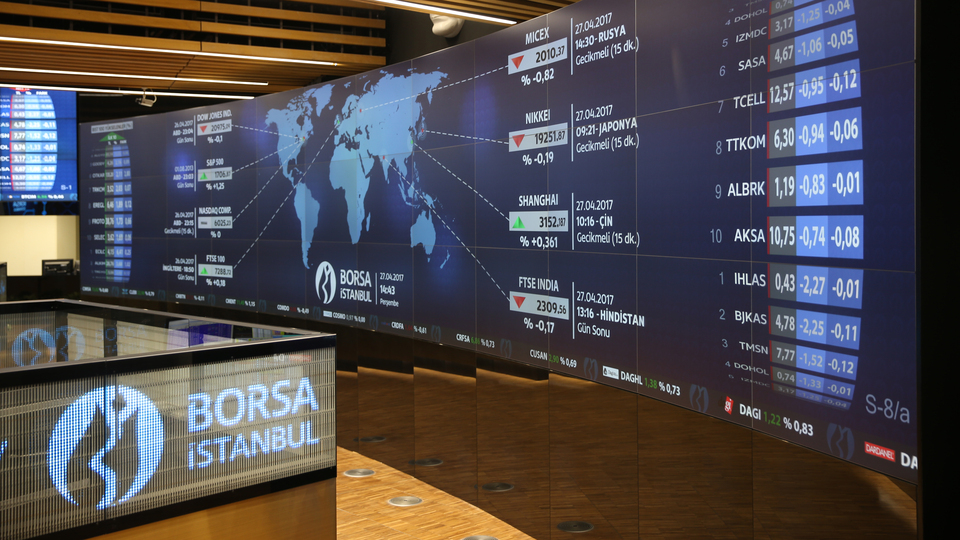 Borsa ilk yarıda yükseldi
