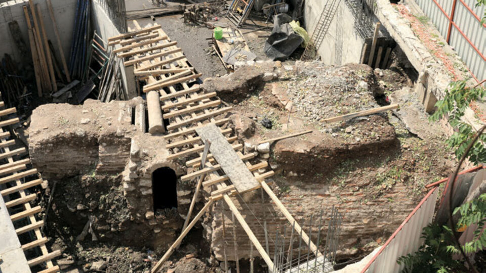 Üniversite inşaatında tarihi eser çıktı