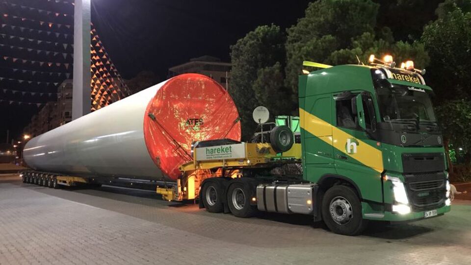 Gece saatlerde getirildi! Tam 96 metre