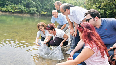 Göletlere 111 bin yavru sazan