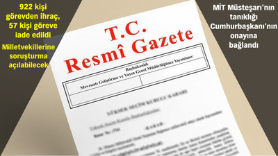 Milletvekillerine soruşturma açılabilecek! MİT, Cumhurbaşkanlığı'na bağlandı