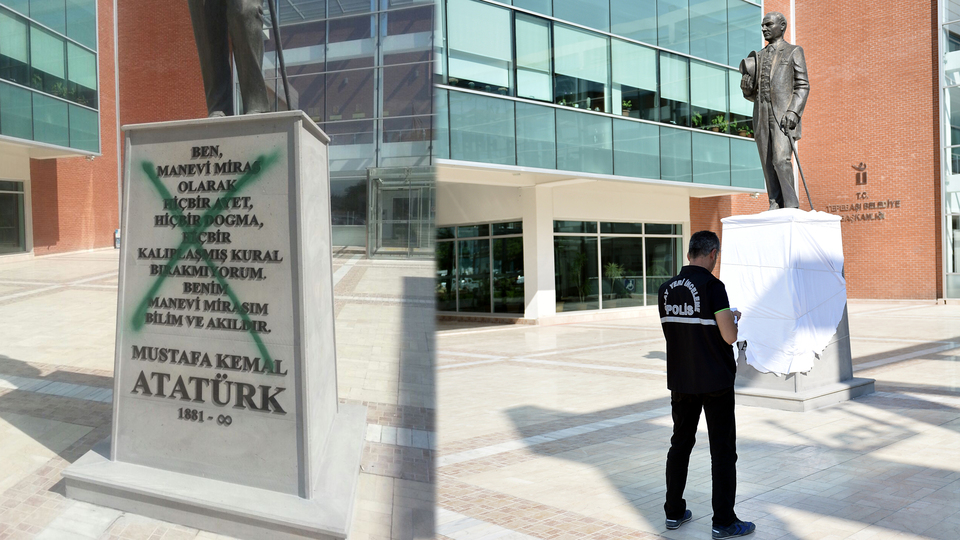 Dün açıldı, bugün saldırıya uğradı!