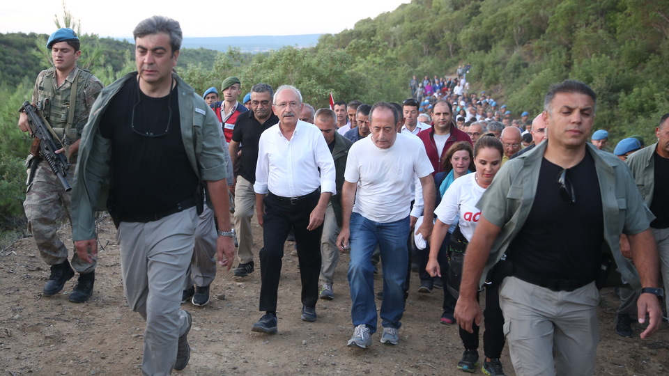 Kılıçdaroğlu Conkbayırı'na yürüdü