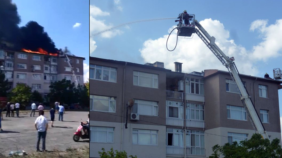 Tuzla'da korkutan yangın