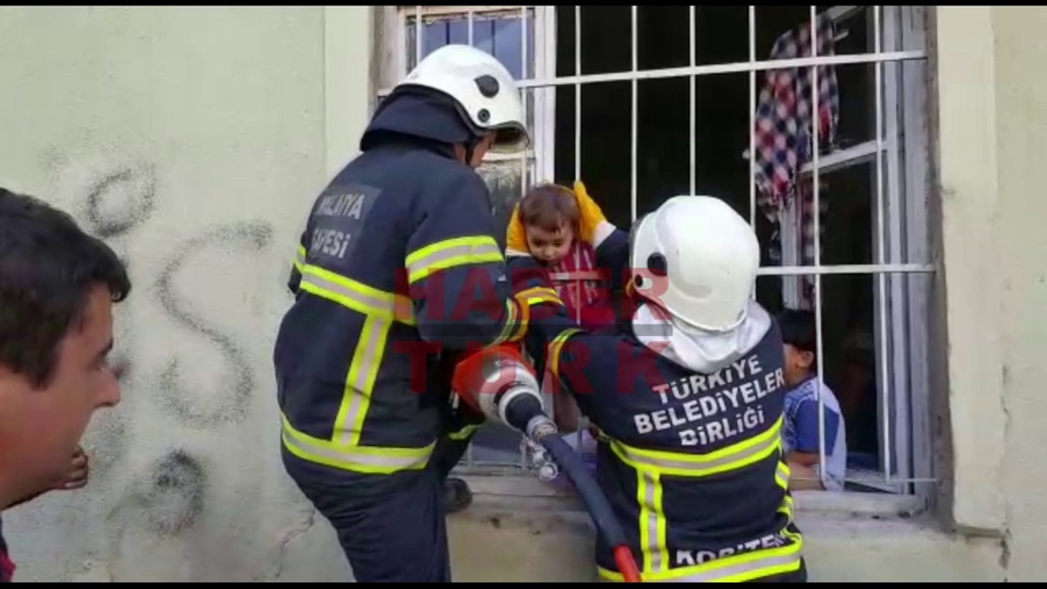 İmdadına itfaiye ekibi yetişti!