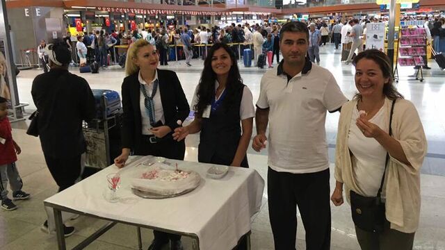 Lokumlarla uğurlandılar