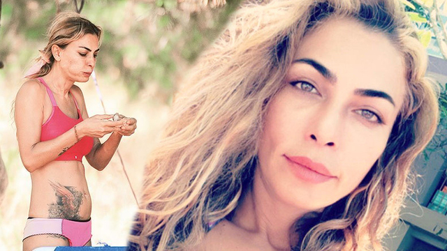 Leyla Bilginel Bodrum'da kamp yapıyor