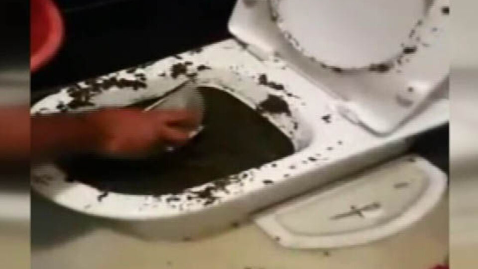 Klozet tıkanınca yakayı ele verdi!