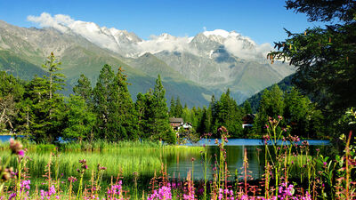 Mont Blanc'ın eteklerinde...