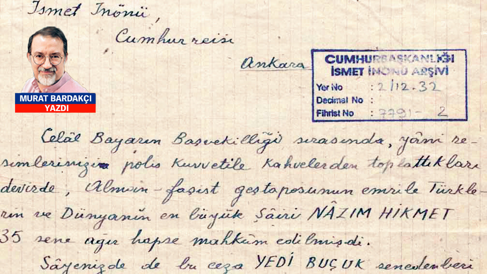Cumhurbaşkanlığı Arşivi'ndeki yayınlanmamış Nâzım belgeleri