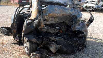 Polisin durdurduğu araçta feci şekilde can verdiler!