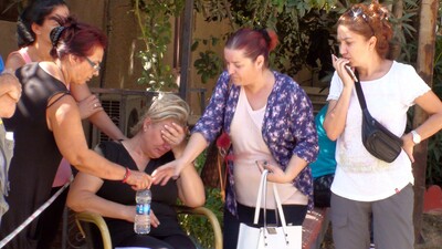 Korkudan titredi, zor sakinleştirildi!