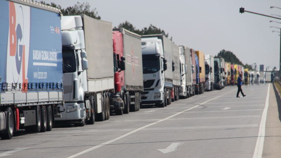 Kapıkule'de 9 kilometrelik kuyruk