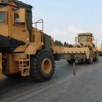 Askeri iş makineleri Cilvegözü Sınır Kapısı'ndan geçti