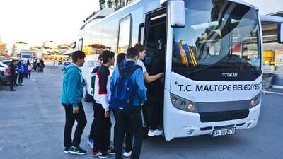 Maltepeli öğrencilere ücretsiz servis