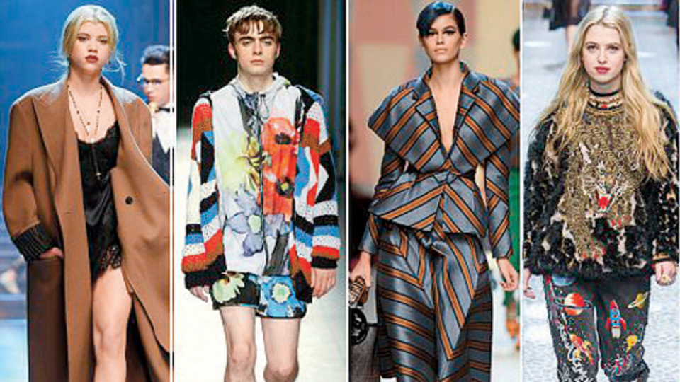 Ünlülerin çocukları podyumda