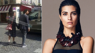 Tuba Büyüküstün ile Umut Evirgen Paris'te el ele