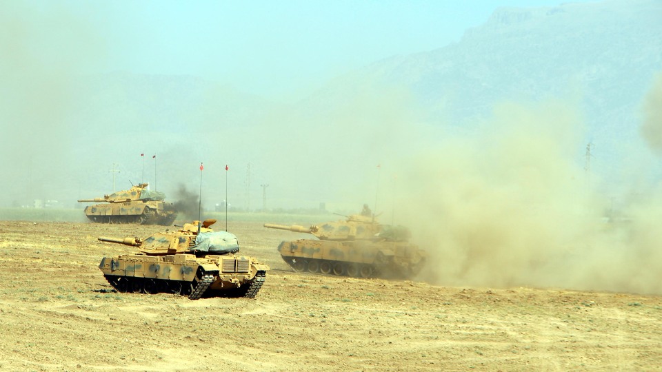 Irak sınırındaki tatbikatta 7. gün! Tanklar hücum eğitimi yaptı