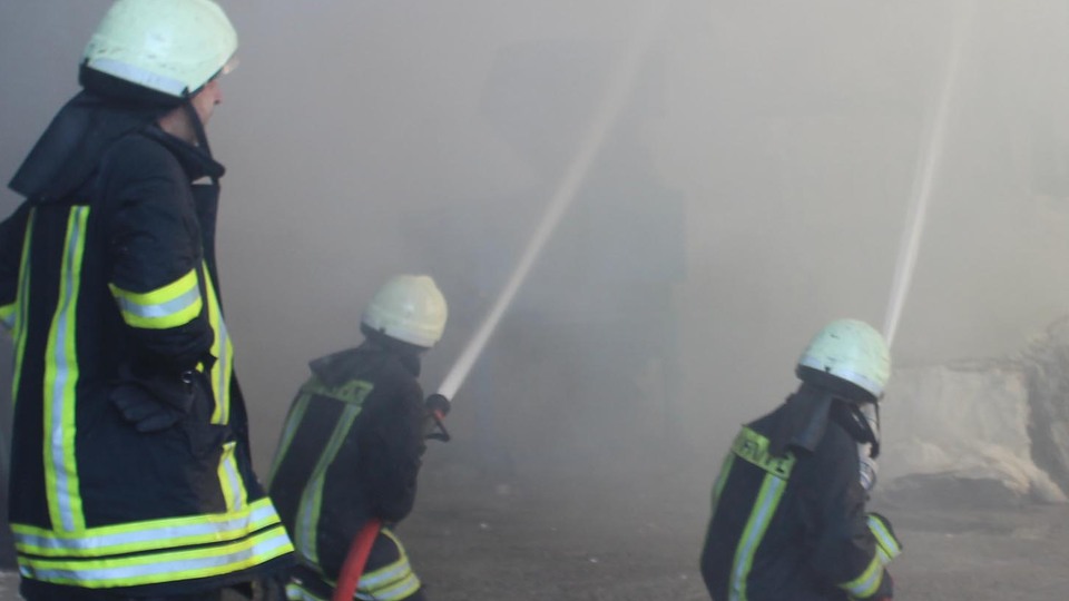 Kütahya'da fabrika yangını