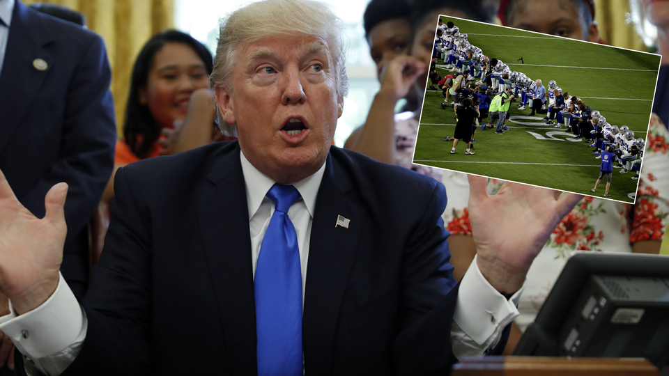 Trump ile sporcular birbirine girdi! ABD'de 'milli marş' tartışması büyüyor!