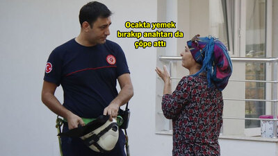 Ev sahibinden itfaiyeye: Ayakkabıyla içeri girmeyin, gelirken sigaramı getirmeyi unutmayın