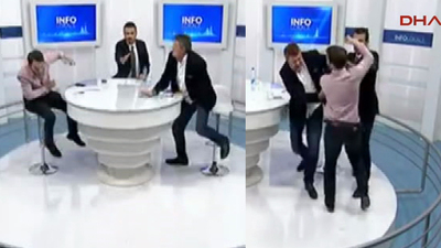 Kosova'da milletvekilleri canlı yayında birbirine girdi!