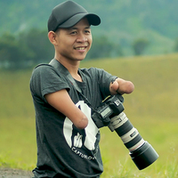 Elleri ve ayakları olmadan muhteşem kareler yakalıyor