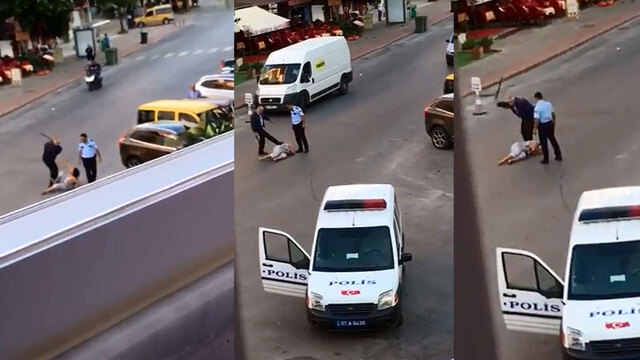 Antalya'da yerde yatan Kırgız kadını döven polisler hakkında karar!