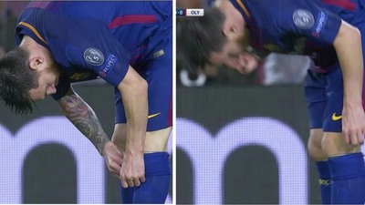 Messi'nin hareketi olay yarattı! Ağzına ne attı?