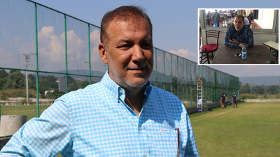 Deplasmana giden başkan maçı kahvede izledi!